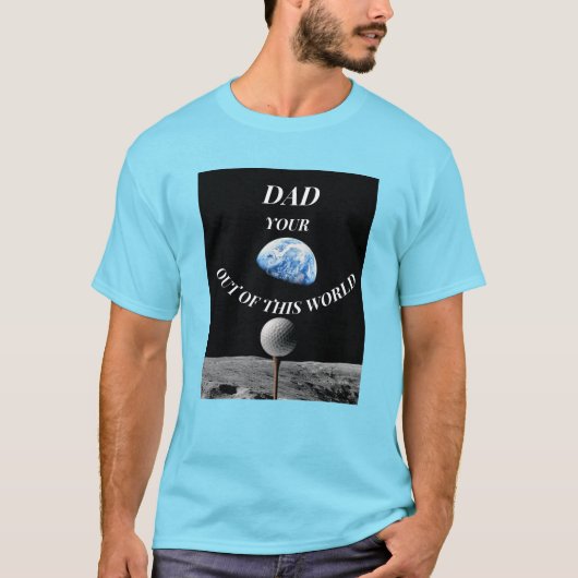 Vaderdag Space Golf T-shirt (Voorkant)