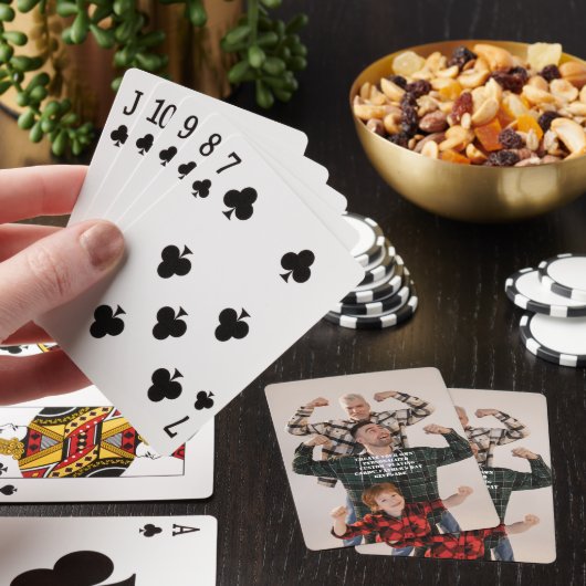 Vaderdag speelkaarten - Custom Photo Poker (Insitu)