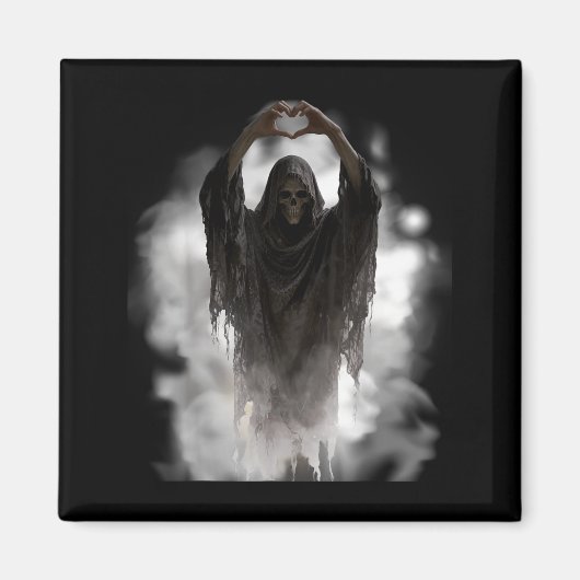 Vaderdag spook hart handen horror eng gezicht magneet (Voorkant)