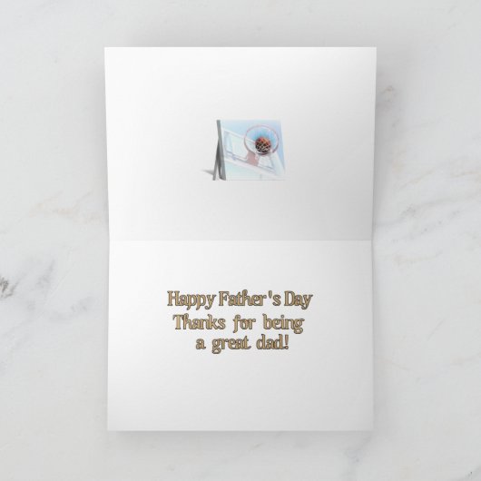 Vaderdag sport Basketball Kaart (Binnen)