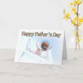 Vaderdag sport Basketball Kaart (Gele Bloem)