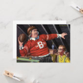 Vaderdag, sport Football Papa en zoon Kaart (Voorkant / Achterkant in situ)