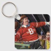  Vaderdag, sport Football Papa en zoon Sleutelhanger (Voorkant)