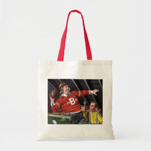 Vaderdag, sport Football Papa en zoon Tote Bag