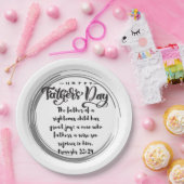 Vaderdag Spreuken 23:24 Papieren Bordje (Feest)