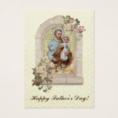 Vaderdag St. Joseph Herdenking Heilige Kaarten Visitekaartje (Voorkant)