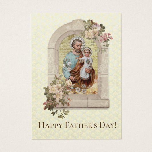 Vaderdag St. Joseph Herdenking Heilige Kaarten Visitekaartje (Voorkant)