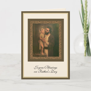 Vaderdag St. Jozef met kind Jezus Kaart