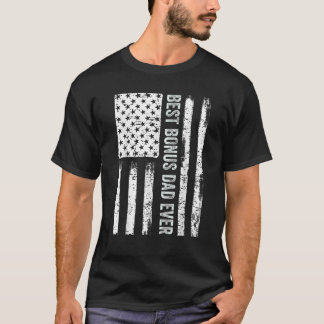 Vaderdag Stap Papa Beste Bonus Papa Ooit Amerikaan T-shirt