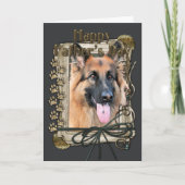 Vaderdag - Steenpoten - Duitse herder - Kans Kaart (Voorkant)