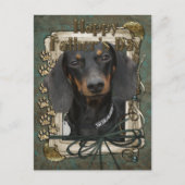 Vaderdag - Stenen poten - Dachshund - Winston Briefkaart (Voorkant)