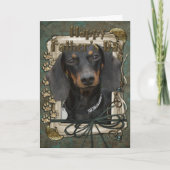 Vaderdag - Stenen poten - Dachshund - Winston Kaart (Voorkant)