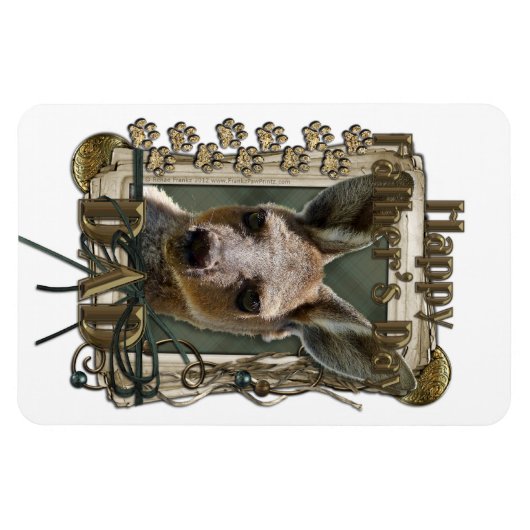 Vaderdag - Stenen poten - Kangoeroe Magneet (Horizontaal)