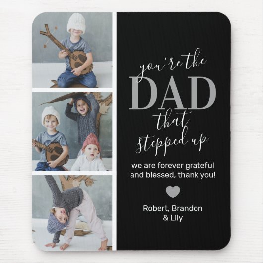 Vaderdag Step dad Photo Muismat (Voorkant)