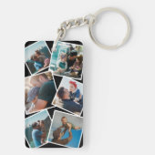 Vaderdag Stepdad fotocollage Sleutelhanger (achterkant)