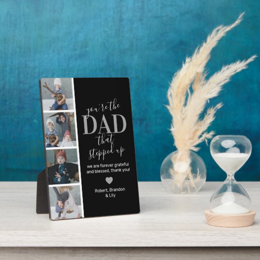 Vaderdag Stepdad Photo Plaque Fotoplaat (Zijkant)