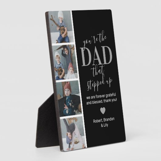 Vaderdag Stepdad Photo Plaque Fotoplaat (Zijkant)