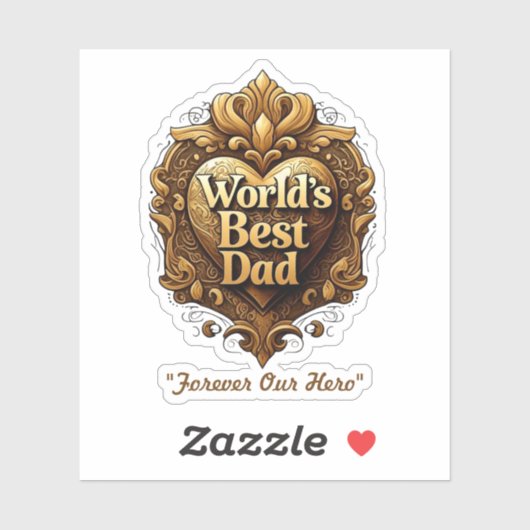 "Vaderdag Ster" Sticker (Vel)