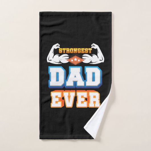 Vaderdag | Sterkste vader ooit Handdoek (Handdoek)