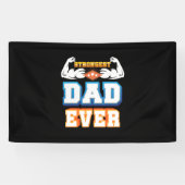 Vaderdag | Sterkste vader ooit Spandoek (Horizontaal)