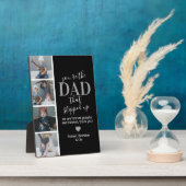Vaderdag Stiefvader Foto Plaquette Fotoplaat (Zijkant)