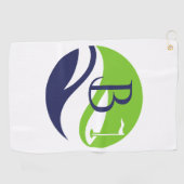 Vaderdag Stijlvolle Golf Fairway Monogram Golf Golfhanddoek (Horizontaal)