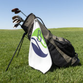 Vaderdag Stijlvolle Golf Fairway Monogram Golf Golfhanddoek (Groen)