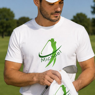 Vaderdag Stijlvolle Swing Grafiek met Naam T-shirt