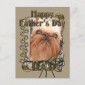 Vaderdag - Stone Paws - Brussels Griffon Briefkaart (Voorkant)