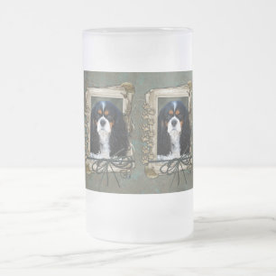 Vaderdag - Stone Paws - Cavalier - Tri Color Matglas Bierpul