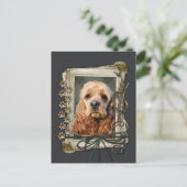 Vaderdag - Stone Paws - Cocker Spaniel Briefkaart (Staand voorkant)