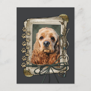 Vaderdag - Stone Paws - Cocker Spaniel Briefkaart