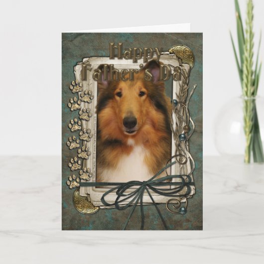 Vaderdag - Stone Paws - Collie - Natalie Kaart (Voorkant)