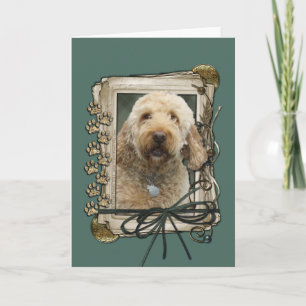 Vaderdag - Stone Paws - GoldenDoodle Kaart