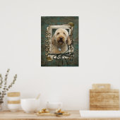 Vaderdag - Stone Paws - GoldenDoodle Poster (Keuken)