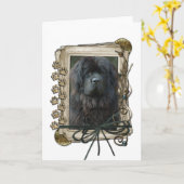 Vaderdag - Stone Paws - Newfoundland Kaart (Gele Bloem)