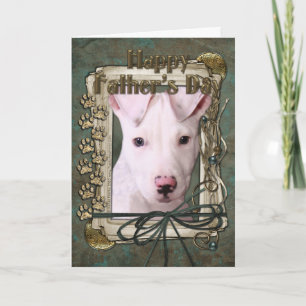 Vaderdag - Stone Paws - Pitbull Puppy - Petey Kaart
