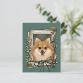 Vaderdag - Stone Paws - Pommerse Briefkaart (Staand voorkant)