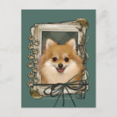 Vaderdag - Stone Paws - Pommerse Briefkaart (Voorkant)