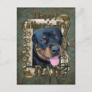 Vaderdag - Stone Paws - Rottweiler - Harley Briefkaart