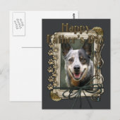 Vaderdag - Stone Paws - Rundvee Hond Briefkaart (Voorkant / Achterkant)