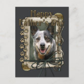 Vaderdag - Stone Paws - Rundvee Hond Briefkaart (Voorkant)