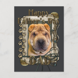 Vaderdag - Stone Paws - Shar Pei Briefkaart