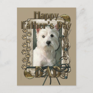 Vaderdag - Stone Paws - West Highland Terrier Briefkaart