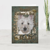 Vaderdag - Stone Paws - West Highland Terrier Kaart (Voorkant)