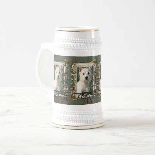 Vaderdag - Stone Paws - Westie Bierpul (Voorkant links)