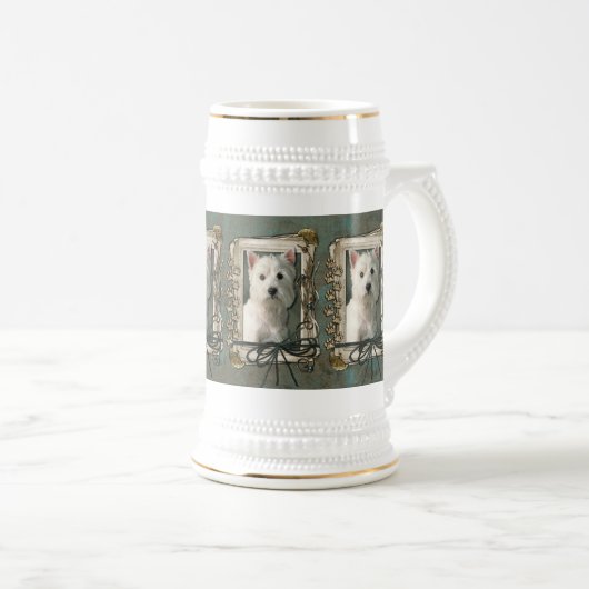 Vaderdag - Stone Paws - Westie Bierpul (Voorkant rechts)