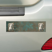 Vaderdag - Stone Paws - Westie Bumpersticker (Op auto)