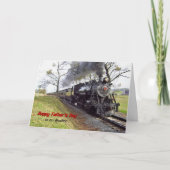Vaderdag Stoomtrein voor Brother Kaart (Voorkant)
