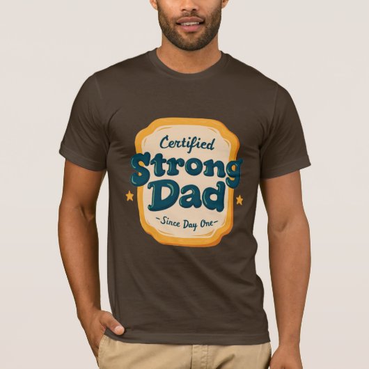 Vaderdag Strong Dad T-shirt (Voorkant)